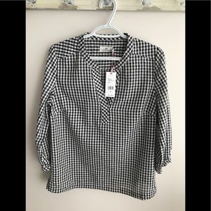 NWT Vineyard Vines Gingham Seersucker Top Small